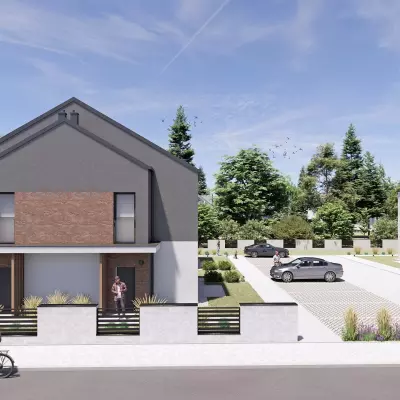 Grafika szeregowiec na przedmieściach