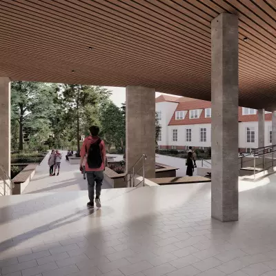 Grafika Strefa wejściowa do szkoły