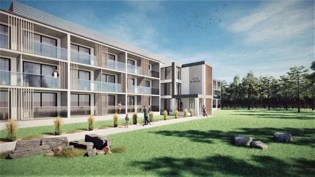 Grafika główna budynek hotelowy