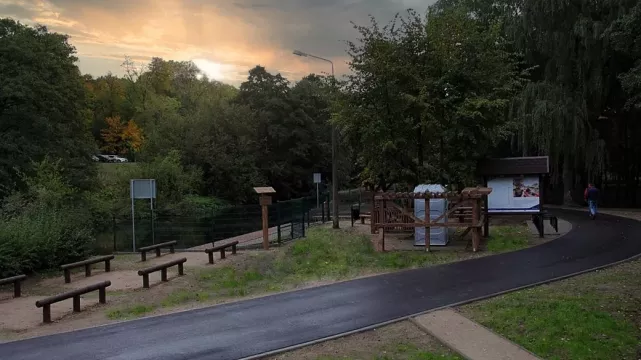 Grafika główna przystań kajakowa w lęborku