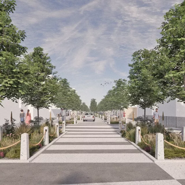 Grafika nr 4 koncepcja ul. Nadmorska w Łebie