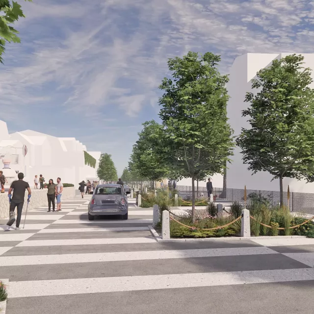 Grafika nr 5 koncepcja ul. Nadmorska w Łebie