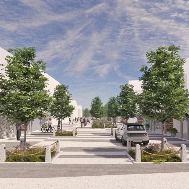 Grafika nr 2 koncepcja ul. Nadmorska w Łebie