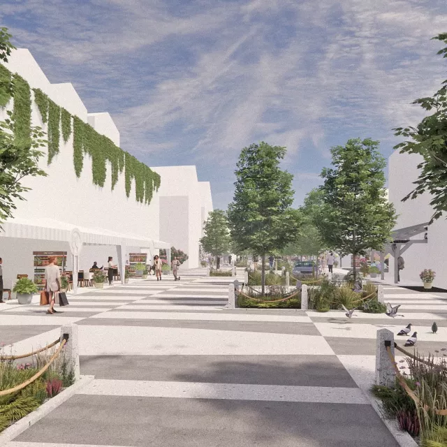 Grafika nr 3 koncepcja ul. Nadmorska w Łebie