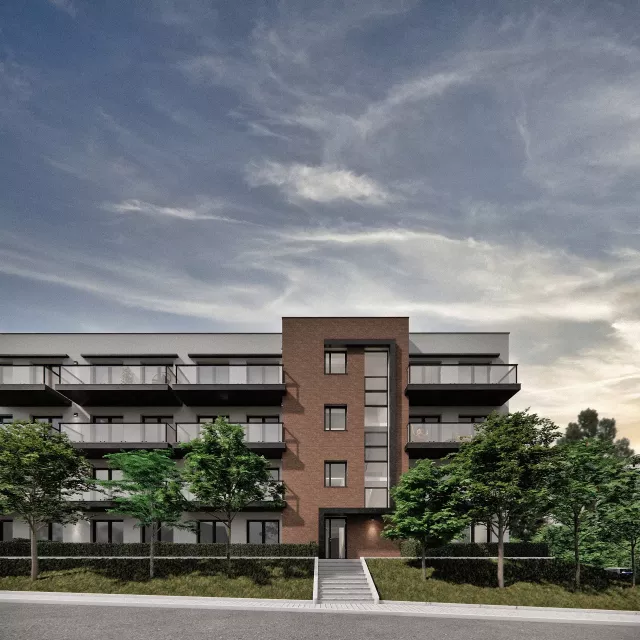 Grafika nr 3 trzy budynki mieszkalne