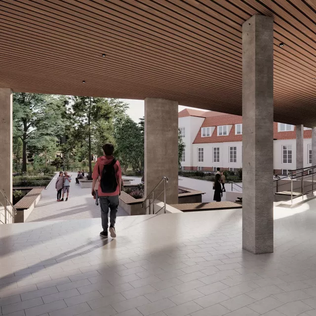 Grafika nr 5 Wicko teren wokół szkoły