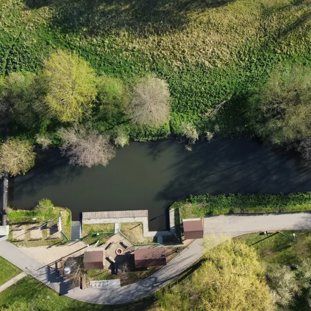 Grafika nr 1 przystań kajakowa w lęborku