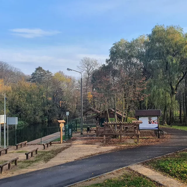 Grafika nr 5 przystań kajakowa w lęborku