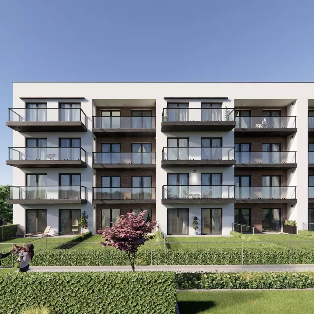 Grafika nr 7 Budynek wielorodzinny z halą garażową