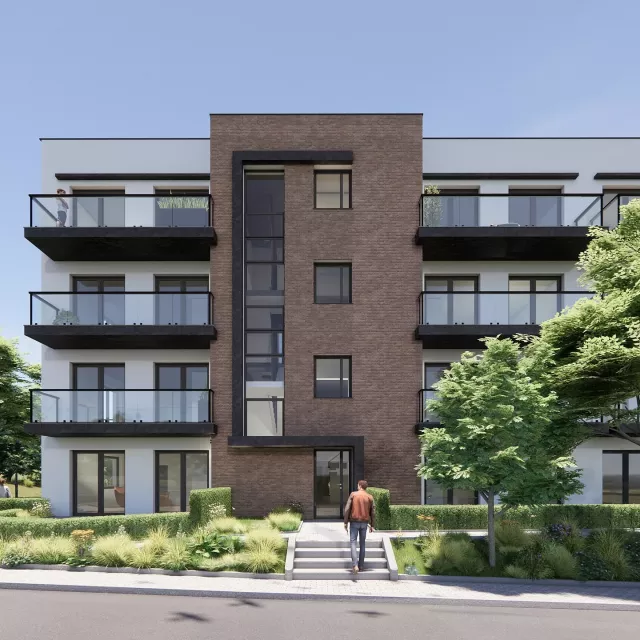 Grafika nr 2 Budynek wielorodzinny z halą garażową