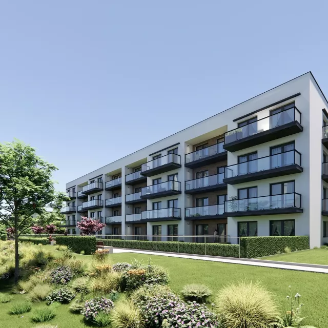 Grafika nr 8 Budynek wielorodzinny z halą garażową