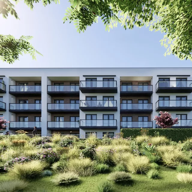 Grafika nr 4 Budynek wielorodzinny z halą garażową