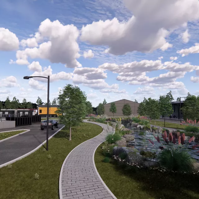 Grafika nr 1 Punkt Selektywnego Zbierania Odpadów Komunalnych (PSZOK) i Bazy Transportowej