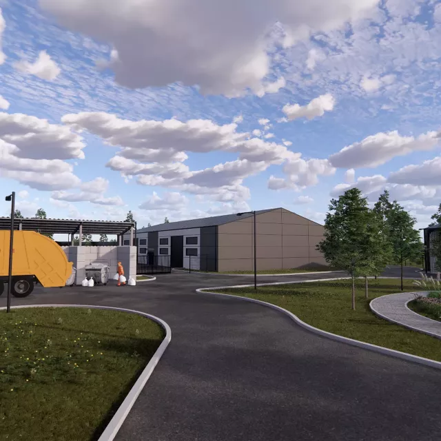 Grafika nr 7 Punkt Selektywnego Zbierania Odpadów Komunalnych (PSZOK) i Bazy Transportowej