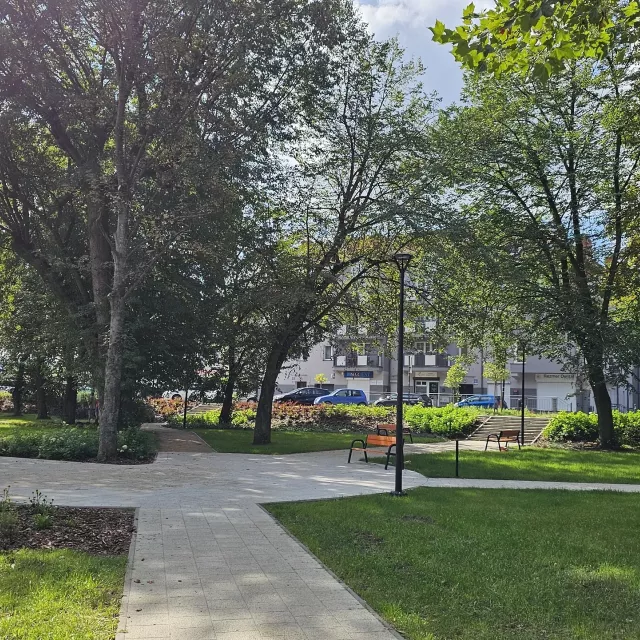 Grafika nr 18 Przebudowa parku im. Marii i Lecha Kaczyńskich w Lęborku