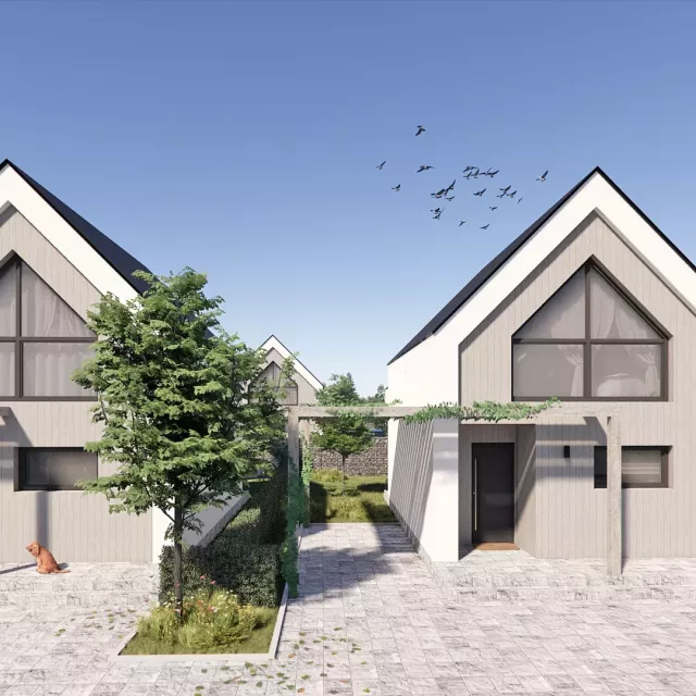 Grafika nr 2 Kompleks zabudowy jednorodzinnej