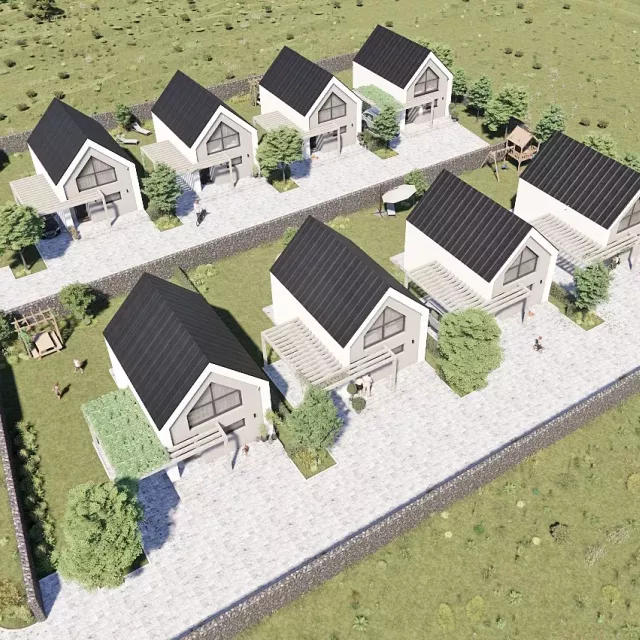 Grafika nr 6 Kompleks zabudowy jednorodzinnej