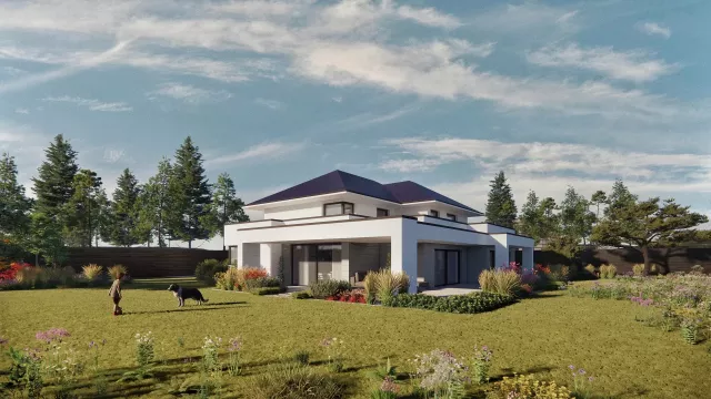 Grafika nr 3 Dom jednorodzinny